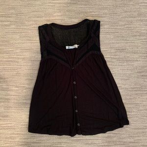 Kimchi Blue Black Crop Top Size L